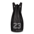 Carrying Large Basketball Training Net Bag At Gym